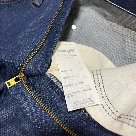 wrangler vintage 90s cowboy cut 936 slim fit denim jean - Picture 7 of 11